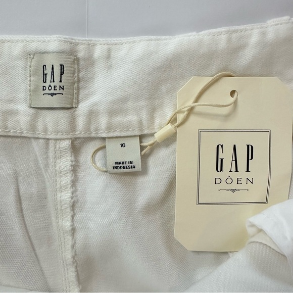 Gap × DÔEN High Rise Pleated Trousers in New Off White | 16 | NWT - Picture 13 of 16
